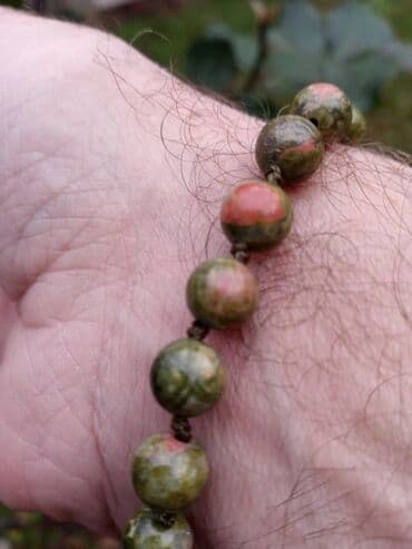 Venčanice i aksesoari: Narukvica Epidot (unakit) Narukvica od Epidota (unakita), poludragi — 2