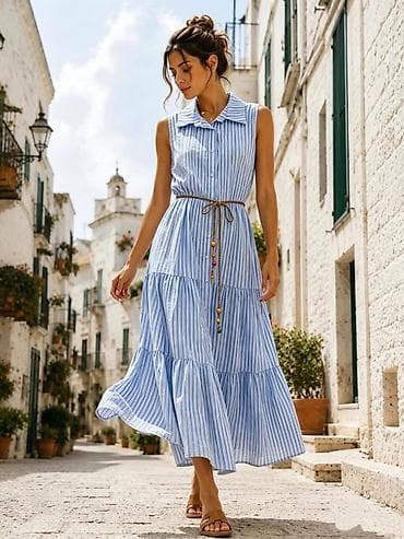 ellesse haljina: Letnja maxi haljina bez rukava sa prugama
2900 din
S M L — 2