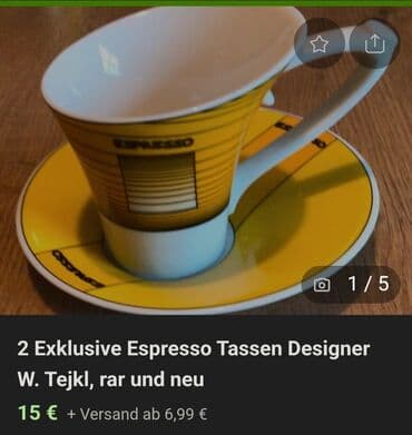 metalac solje za kafu cene: Soljice vintaz za espresso,kafu porcelanske. Soljice su perfektne,bez — 4