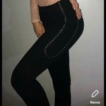 lidl zenske pantalone: Pantalone extra model i kvalitet uvoz Francuska br S-M Dubok struk — 1
