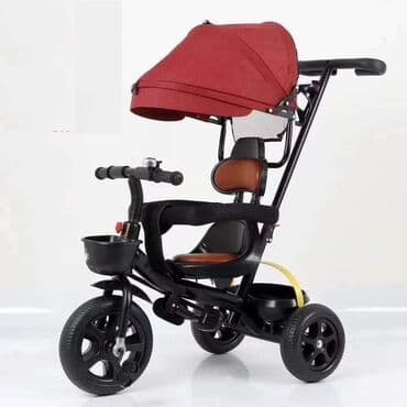 tenda sator: ️Tricikl sa KOŽNIM ROTIRAJUĆIM sedištem + korpe️ ️ 7400 ️ Za jedno — 1