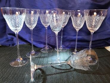 swarovski case za vino cena: Case za vino,Rosenthal,kristal,rucni rad Nemacka 70te. Case tanak — 7