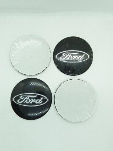 auto dijagnostika delphi: FORD-plastificirane nalepnice za felne-set od 4 komada CRNE FORD - — 3