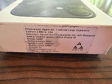 cena prevoda auta: Apple Iphone 16 128gb u fabrickom stanju ✓Boja Crna  ✓Nikada nije — 9