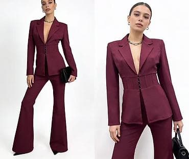 🔥Ženski elegantni pantalon-sako komplet sa strukiranim sakoom ✅3600 na lalafo.rs 🔥Ženski elegantni pantalon-sako komplet sa strukiranim sakoom ✅3600