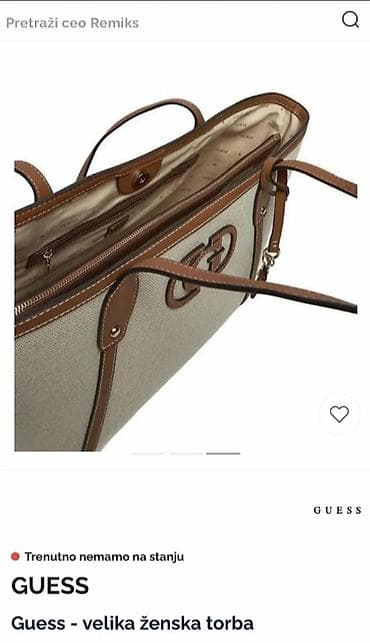 original 39: GUESS original tote bag, zaista odlična, kao nova — 2