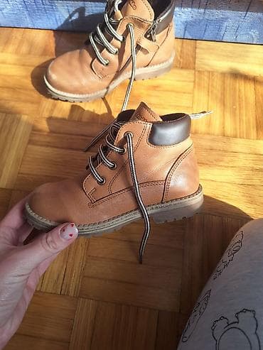 Dečje kožne čizmice – braon br 29 - Materijal: prirodna koža spolja — 2