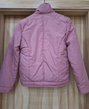 bele haljine za trudnice: Ženska zimska jakna – roze - Boja: puder/roze - Kroj: strukiran — 2