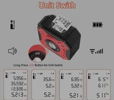 kzubr laser: Laser Metar Digitalna laserska merna traka 2-u-1, BOLVEO 131Ft USB — 2