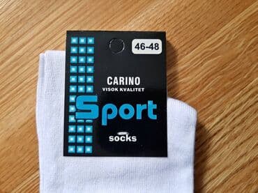 Men's Clothing: Čarape 46-48, sto posto pamuk Crne,teget,bele i sive.Jedan par je — 3