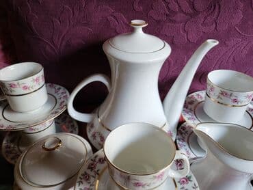 polovni servisi za rucavanje: Servis nov za kafu Epiag Bohemija 1950g + Cehoslovacka — 4