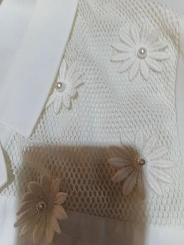 Ureznice: Ženska bluza Dorette – veličina 42 (označeno i kao 10) - Boja: bela - — 5