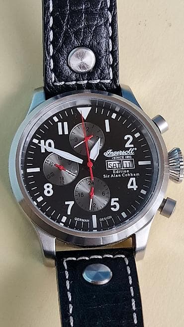 pleteni kaiševi: Ingersoll “Sir Alan Cobham” Edition – automatski pilotski hronograf - — 5