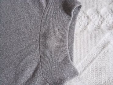 džemper sa rol kragnom: L (EU 40), Viscose, Single-colored, color - Grey — 3