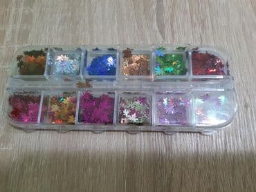 Nega noktiju: ⁹Listici set 12u1 za ukrasavanje nokta 
Cena 350din — 1