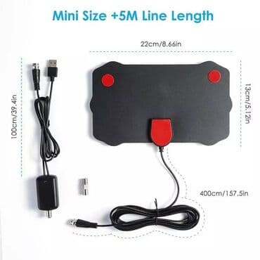 video igrice 90 tih: Sobna HDTV DVBT2 TV Antena - Bela Sobna Antena Digitalna HDTV Imam — 5