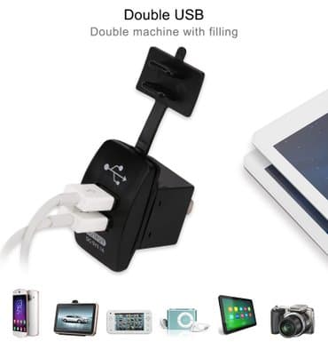 Auto oprema: Vodootporni USB ugradni punjač 12-24V Moze se koristiti u kolima — 2