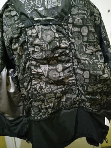 majice na veliko pancevo: Billabong zimska/ski jakna sa kapuljačom, crno‑crvene pruge sa žutim — 6