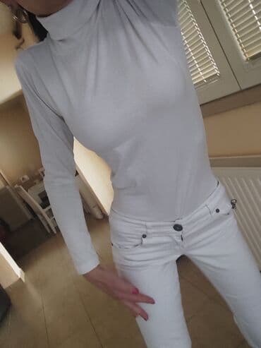 S (EU 36), Cotton, Single-colored, color - White