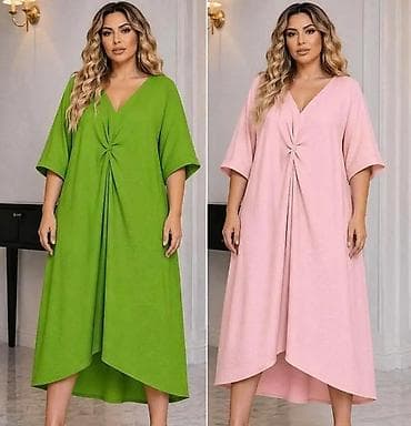 Dresses: Elegantna ženska maxi haljina sa plisiranim detaljima - Model: duga — 4