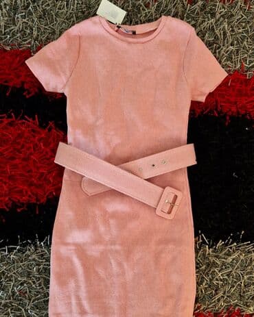 haljine c a: One size, color - Pink, Short sleeves — 2