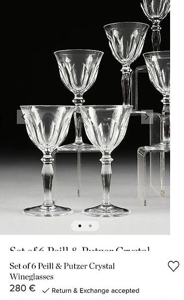 blago zemlje cela kolekcija: Case lux case P i P,kristal,rucni rad iz 50,60ih.godina — 4