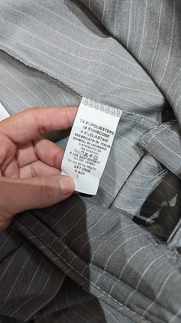 kupi lil solid me: Ženske široke pantalone sa prugama i preklopnim pojasom - Boja — 7
