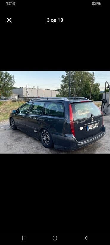 otkup polovnih automobila: Citroen C5 karavan u tamnosivoj boji, sa krovnim nosačima i alu — 5