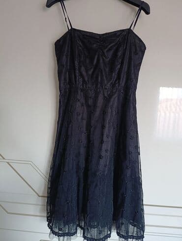 crop top c a: S (EU 36), bоја - Crna, Koktel, klub, Na bretele — 1