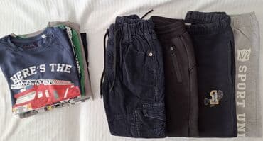 žute pantalone: Bundle: Sweatshirts, T-shirts, Pants, For boys, age: 9-10 years — 11