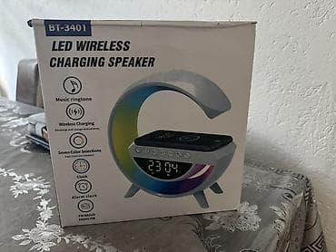 iznajmljivanje tocilice za pivo: BT-3401 LED Wireless Charging Speaker Multifunkcionalni stolni uređaj — 1