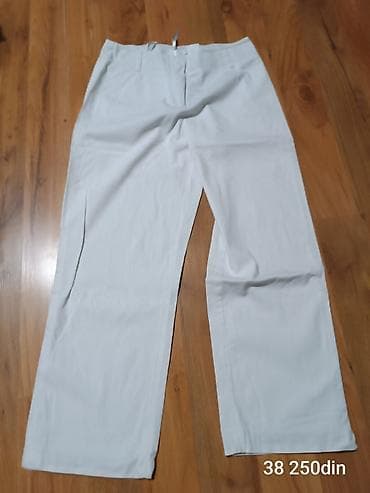 Ženske pantalone – više modela i veličina 1) Elegantne bele pantalone