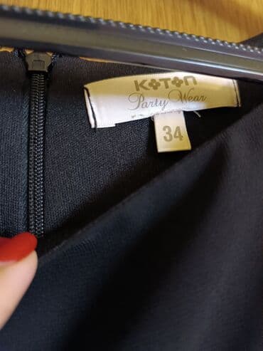 haljine c a: Koton XS (EU 34), color - Black, Cocktail, Without sleeves — 4
