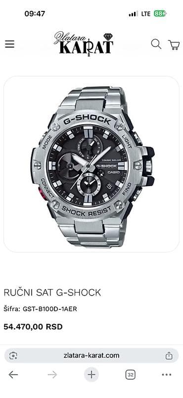 torbe sa cirkonima: Muški ručni sat Casio G-Shock sa analognim i digitalnim prikazom — 8