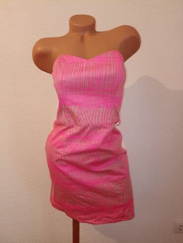 H&M S (EU 36), bоја - Roze, Koktel, klub, Top (bez rukava) — 1