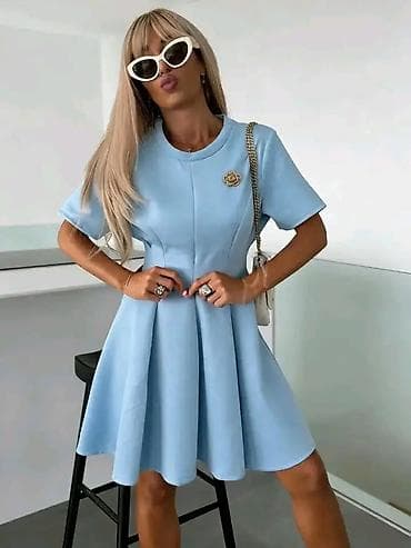 Haljine: Ženske elegantne A‑kroja haljine s kratkim rukavima - Kroj: struk — 3