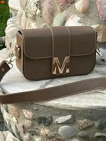marco polo torba: Ženska torba preko ramena sa slovom “M” - Materijal: veštačka koža; — 8