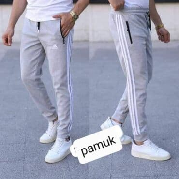 Trenerke: Donji muski deo od pamuka m, L, xl, 2xl, 3xl Boje: crna, tamno — 2
