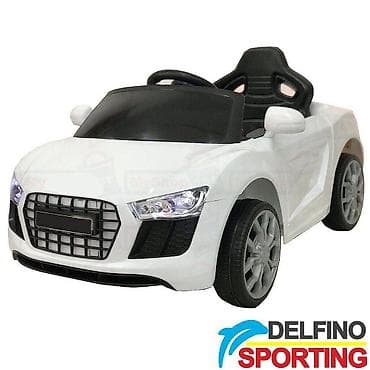 zastita za vrata za decu: Auto na akumulator Delfino Sporting Mini 5688 – Beli Šifra proizvoda — 1