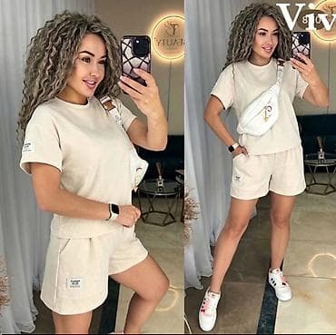 nike tn white: Komplet majica i šorc.- Kroj: ležeran,komforan fit za svakodnevno — 3