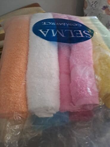 aluminijumska vrata za kupatilo: Set peškira, Jednobojni, bоја - Šareno — 2