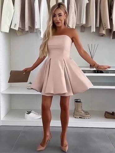 šnala u obliku cveta: One size, bоја - Roze, Koktel, klub, Top (bez rukava) — 2