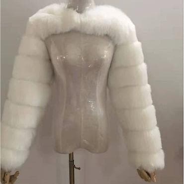 rado sat: Ženski krzneni bolero/šal sa dugim rukavima - Dizajn: kratki bolero — 3