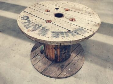 Kids' furniture: Kalem drveni za sto visina 64 cm lično preuzimanje u BW prečnik 80 — 3