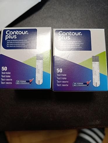 alkohol u krvi: Contour Plus test trake za merenje glukoze u krvi - Pakovanje: 50 — 1
