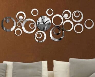 Zidni sat zahvalan za svaki zid kao i za vašu kreativnost Na vama je