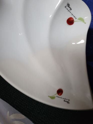 porcelanske solje za caj: Tanjir vintaz za serviranja,posluzenja porcelanski. Tanjir je bez — 8