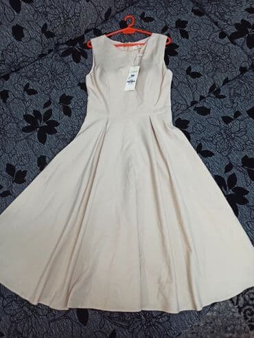 haljine secene ispod grudi: M (EU 38), color - Beige, Cocktail, Other sleeves — 2