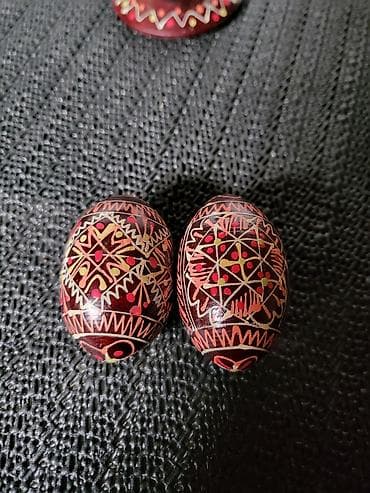 roze boja za jaja: Drveni vintaz,nov,rucni rad stalak dekorativni za jaje cuvarkucu — 7