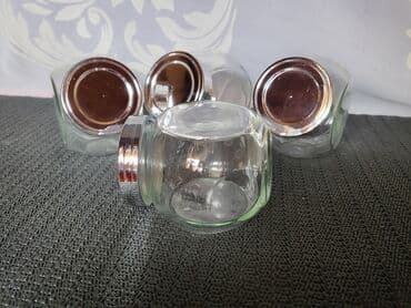 set za zacine: Teglice nove,vintaz za zacine. Staklene teglice,za zacine,komada 4 u — 3